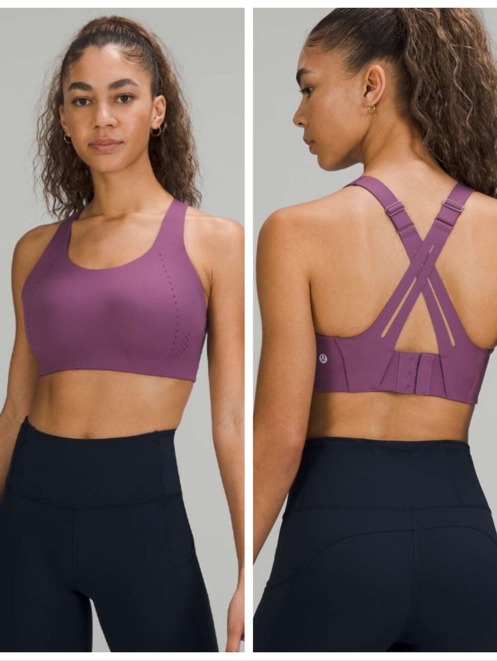 Lululemon AirSupport High Support Sports Bra - Vintage Plum Vivid Plum 36DD